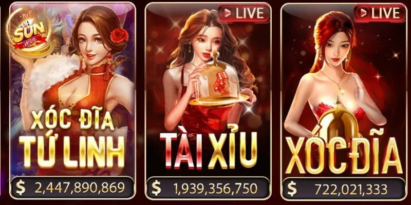Giao diện Tài Xỉu hiện đại với các cửa cược hiển thị rõ ràng